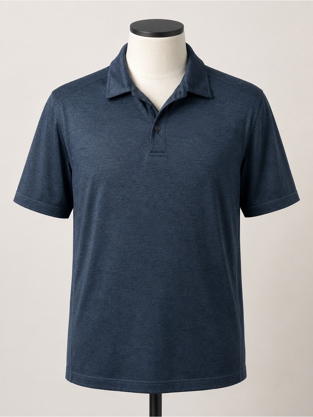 Quince Men’s Performance Polo Shirt XL Navy Blue Recycled Polyester Stretch
